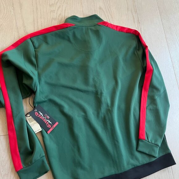 Track Suit Jacket Brand New with Tags 12 AM Nation Red Green Black 2XL - Picture 9 of 11